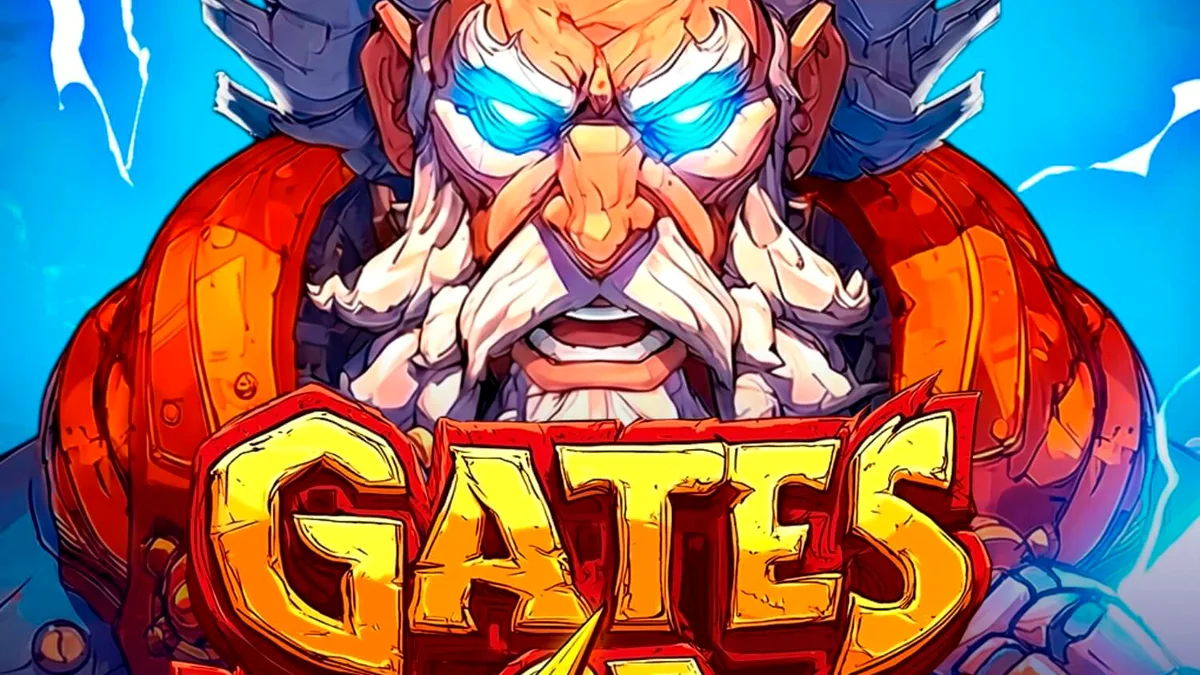 Gates of Power slot game interface featuring Zeus and golden temple columns